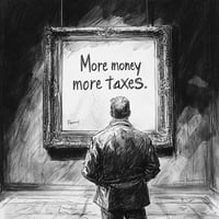 Man staring at a painting